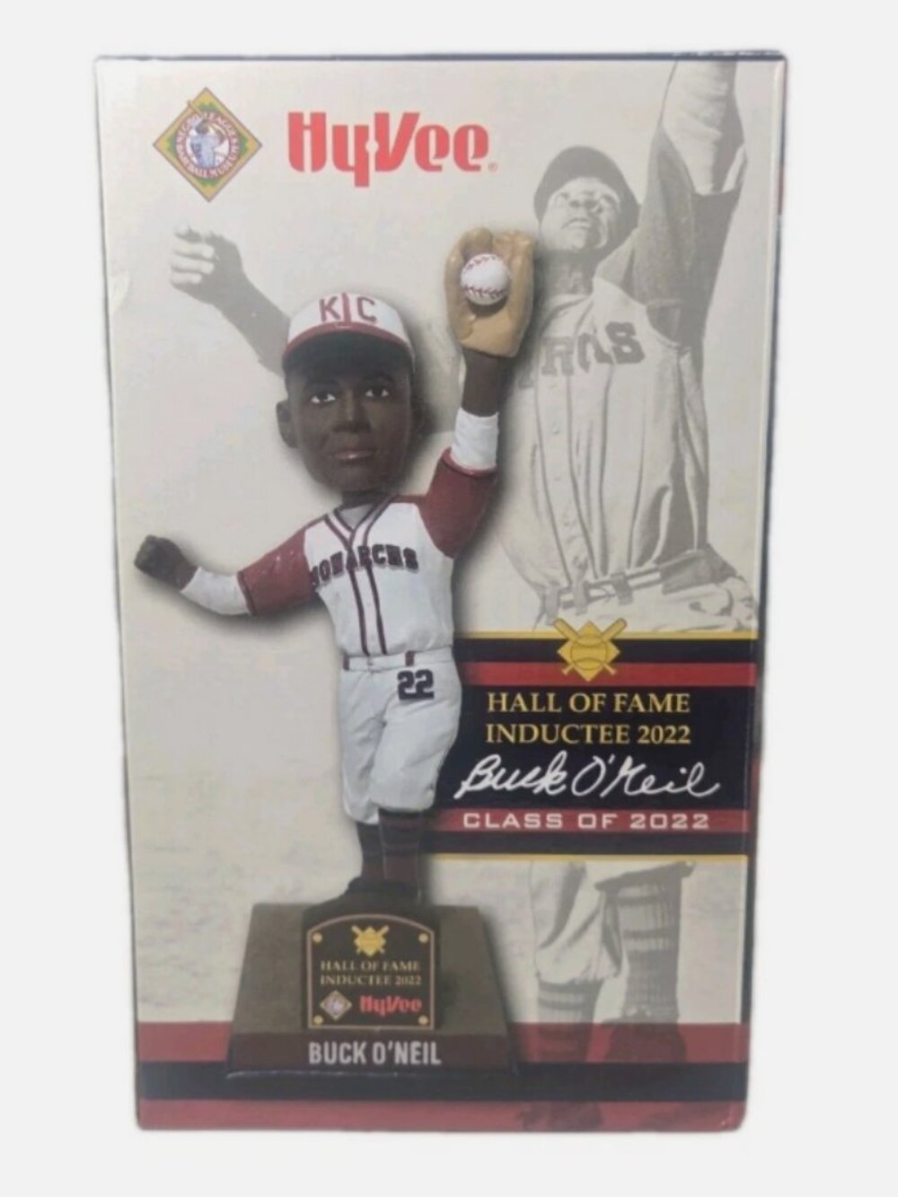 KC Monarchs Buck O'Neil HyVee Hall of Fame Inductee 2022 Bobblehead in Box